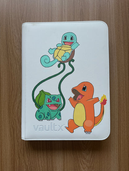 WhIte Vault X Hand Painted 9 Page Binder